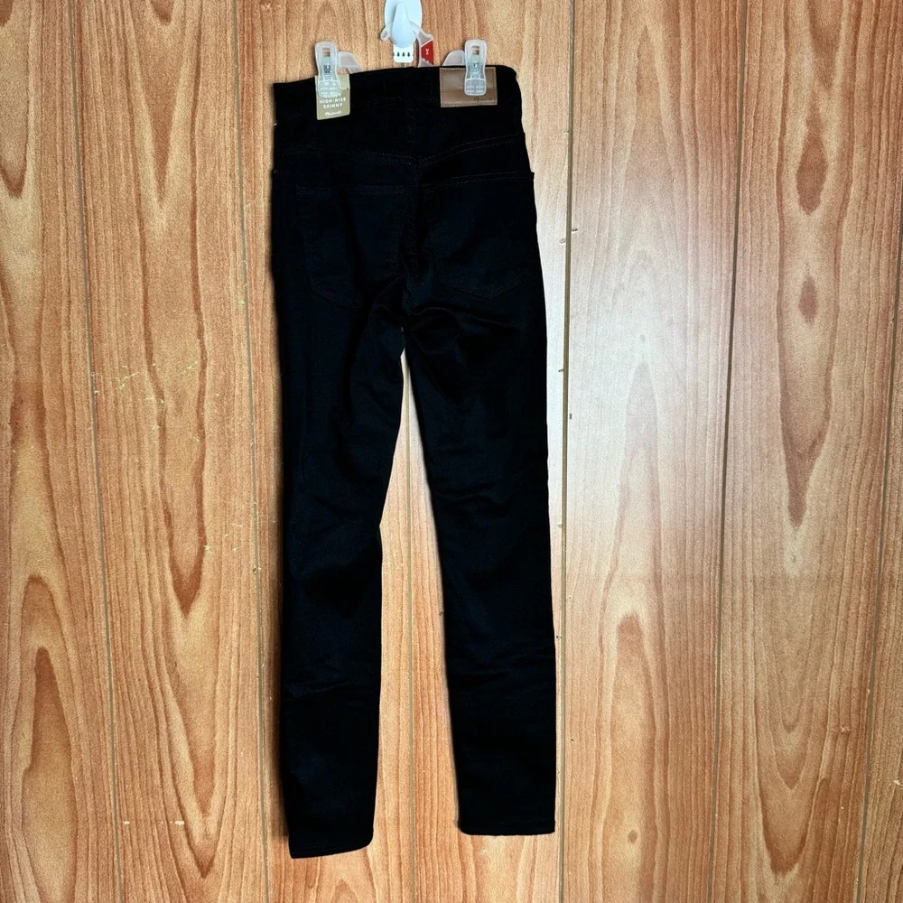 Madewell Curvy‎ High Rise Skinny Black Jenas 23 - Picture 4 of 7